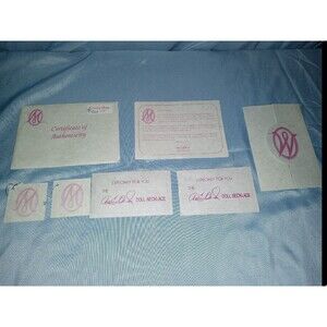 5/$25 Marie Osmond Certificate Of Authenticity Hugs Tiny Tot #1969